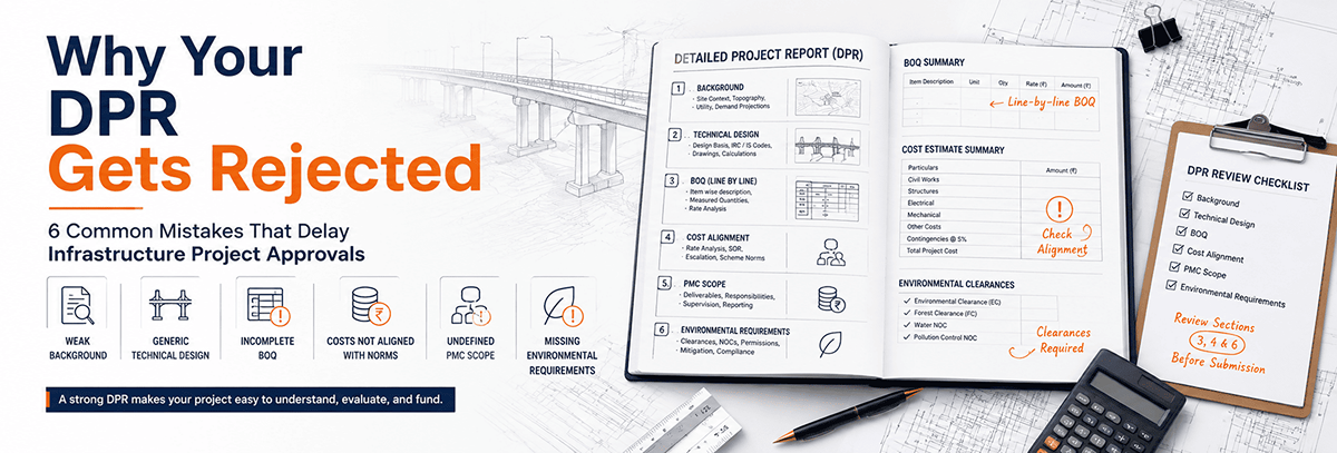 Why Your DPR Gets Rejected: 6 Common Mistakes That Delay Infrastructure Project Approvals